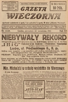 Gazeta Wieczorna. 1921, nr 6049