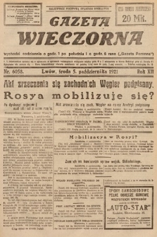Gazeta Wieczorna. 1921, nr 6058