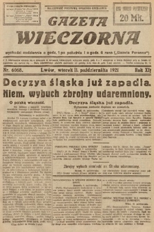 Gazeta Wieczorna. 1921, nr 6068