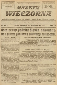 Gazeta Wieczorna. 1921, nr 6072