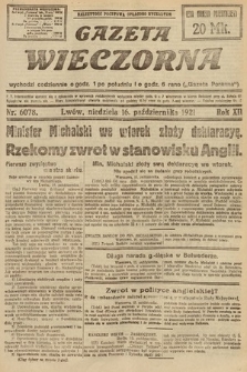 Gazeta Wieczorna. 1921, nr 6078