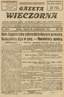 Gazeta Wieczorna. 1921, nr 6080