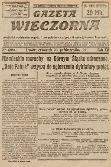 Gazeta Wieczorna. 1921, nr 6084