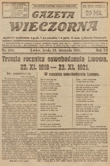 Gazeta Wieczorna. 1921, nr 6141