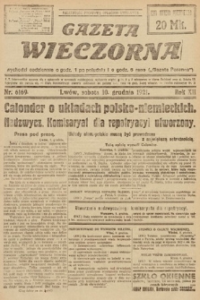 Gazeta Wieczorna. 1921, nr 6169