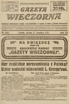 Gazeta Wieczorna. 1921, nr 6181