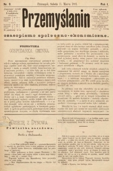 Przemyślanin : czasopismo społeczno-ekonomiczne. 1881, nr 9