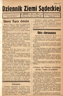 Dziennik Ziemi Sądeckiej. 1945, nr 4