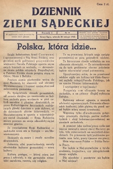 Dziennik Ziemi Sądeckiej. 1945, nr 9