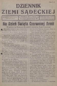 Dziennik Ziemi Sądeckiej. 1945, nr 12