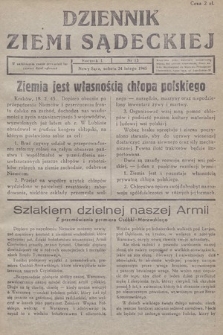 Dziennik Ziemi Sądeckiej. 1945, nr 13