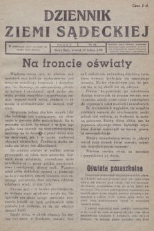 Dziennik Ziemi Sądeckiej. 1945, nr 15