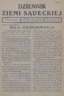 Dziennik Ziemi Sądeckiej. 1945, nr 16