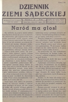 Dziennik Ziemi Sądeckiej. 1945, nr 17