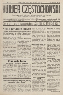 Kurjer Częstochowski : niezależny dziennik polityczny, społeczny, gospodarczy i literacki. 1933, nr 4
