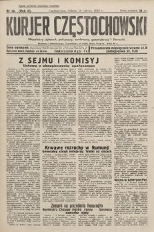 Kurjer Częstochowski : niezależny dziennik polityczny, społeczny, gospodarczy i literacki. 1933, nr 40