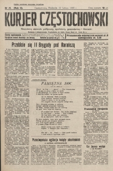 Kurjer Częstochowski : niezależny dziennik polityczny, społeczny, gospodarczy i literacki. 1933, nr 41
