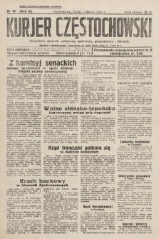 Kurjer Częstochowski : niezależny dziennik polityczny, społeczny, gospodarczy i literacki. 1933, nr 49