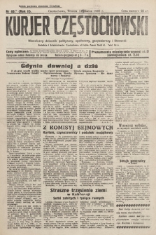 Kurjer Częstochowski : niezależny dziennik polityczny, społeczny, gospodarczy i literacki. 1933, nr 60