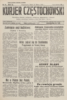 Kurjer Częstochowski : niezależny dziennik polityczny, społeczny, gospodarczy i literacki. 1933, nr 75