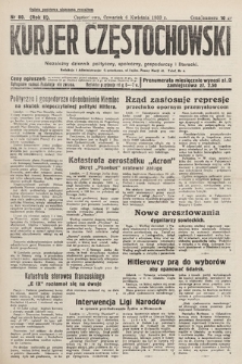 Kurjer Częstochowski : niezależny dziennik polityczny, społeczny, gospodarczy i literacki. 1933, nr 80