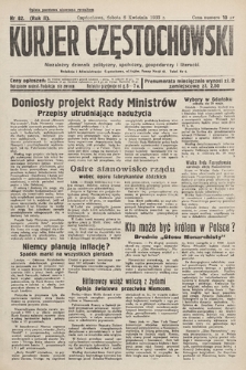 Kurjer Częstochowski : niezależny dziennik polityczny, społeczny, gospodarczy i literacki. 1933, nr 82