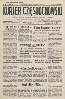 Kurjer Częstochowski : niezależny dziennik polityczny, społeczny, gospodarczy i literacki. 1933, nr 85