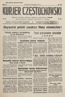 Kurjer Częstochowski : niezależny dziennik polityczny, społeczny, gospodarczy i literacki. 1933, nr 93