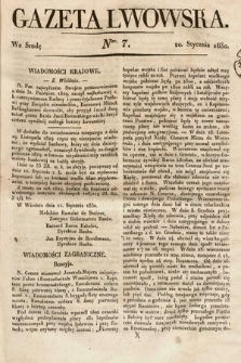Gazeta Lwowska. 1830, nr 7
