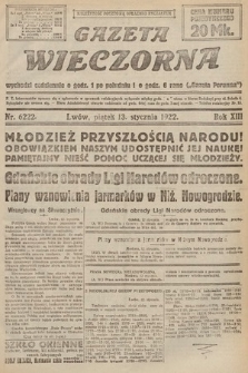 Gazeta Wieczorna. 1922, nr 6222