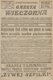 Gazeta Wieczorna. 1922, nr 6248