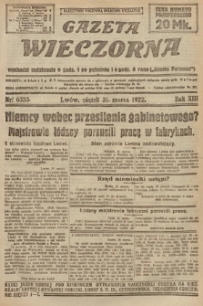 Gazeta Wieczorna. 1922, nr 6333