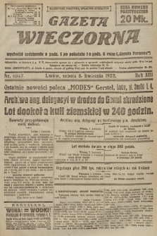 Gazeta Wieczorna. 1922, nr 6347