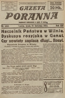 Gazeta Poranna. 1922, nr 6361