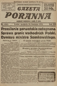 Gazeta Poranna. 1922, nr 6365