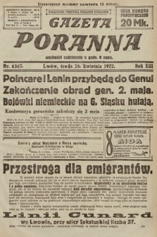 Gazeta Poranna. 1922, nr 6367