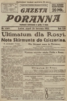 Gazeta Poranna. 1922, nr 6369