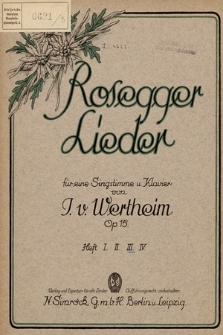 24 Lieder : für eine Singstimme und Klavier. H. 3