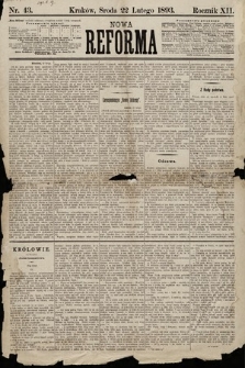 Nowa Reforma. 1893, nr 43