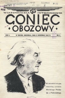 Goniec Obozowy : wiadomości dla internowanych. 1940, nr 2