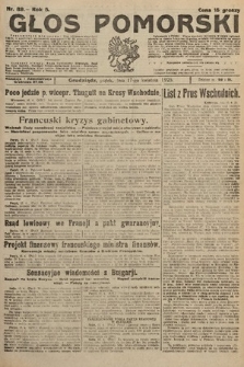 Głos Pomorski. 1925, nr 89