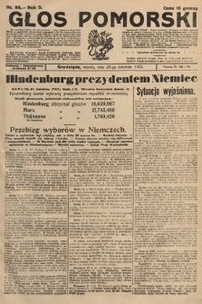 Głos Pomorski. 1925, nr 98