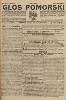 Głos Pomorski. 1925, nr 145