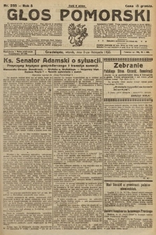 Głos Pomorski. 1925, nr 255