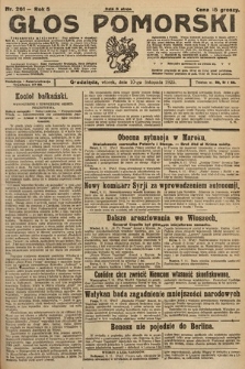 Głos Pomorski. 1925, nr 261