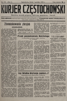 Kurjer Częstochowski : niezależny dziennik polityczny, społeczny, gospodarczy i literacki. 1932, nr 109
