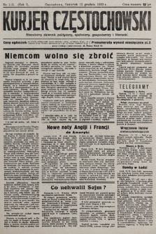 Kurjer Częstochowski : niezależny dziennik polityczny, społeczny, gospodarczy i literacki. 1932, nr 115