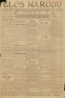 Głos Narodu (wydanie wieczorne). 1918, nr 145