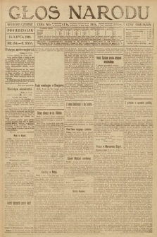 Głos Narodu (wydanie wieczorne). 1918, nr 154