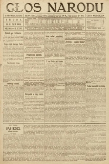 Głos Narodu (wydanie wieczorne). 1918, nr 168
